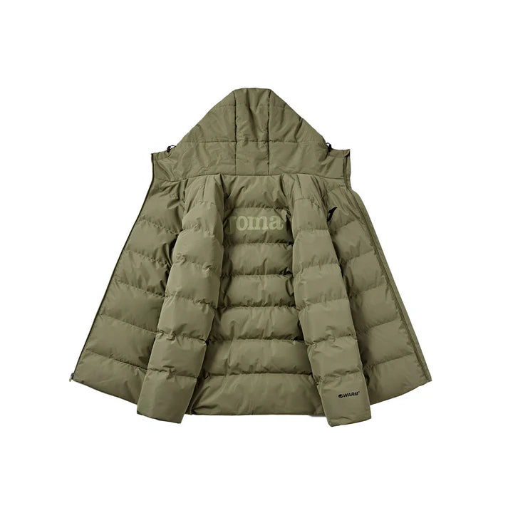 成人連帽短款鋪棉外套【黑/灰/藏青/橄欖綠】