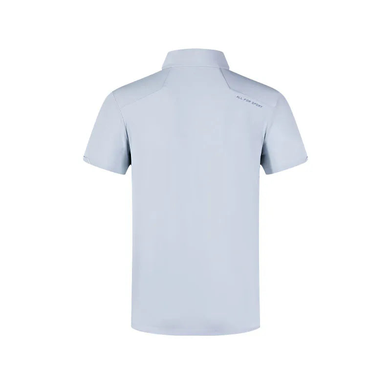 男款防曬短袖POLO衫 菁英時代~高爾夫球系列【藏青/黑/白/灰/淺藍】