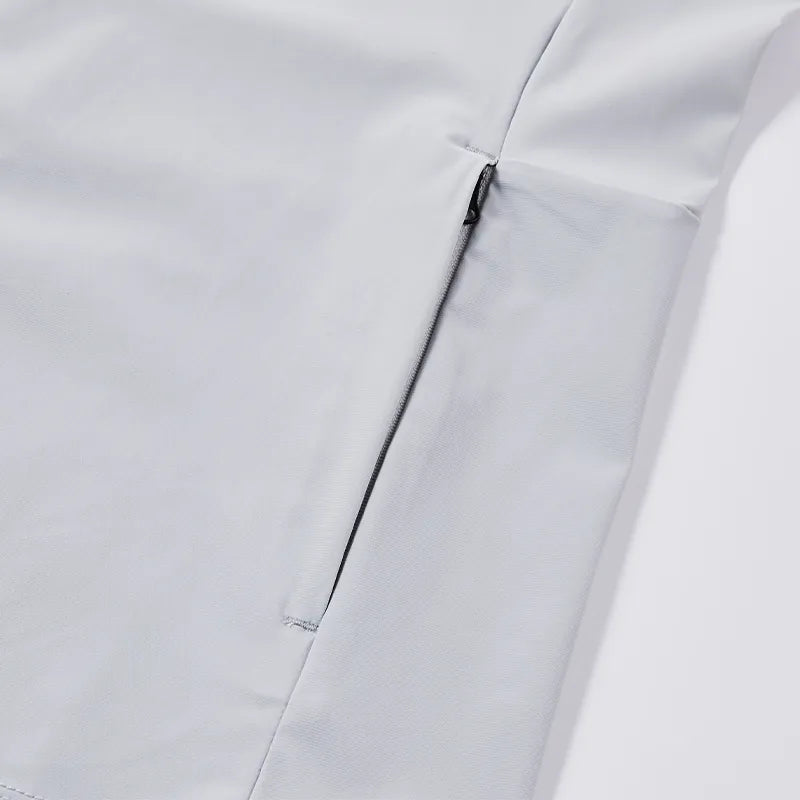 女款針織防曬冰感外套【淺灰/白】