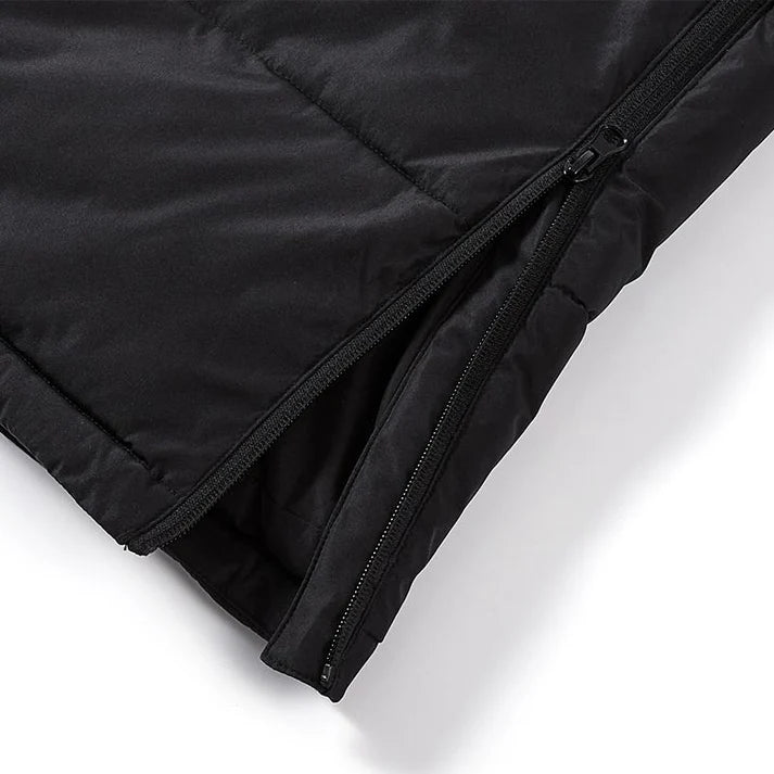 成人連帽長版鋪棉外套~西班牙系列【黑/白/藏青】