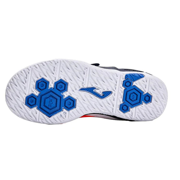 兒童五人制足球鞋 CANCHA JR 2401 【藍綠白/橙白藍】