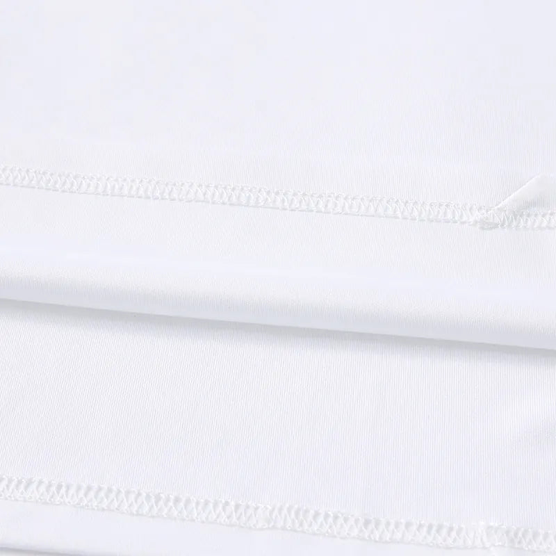 女款網羽V領速乾運動T恤【白色】