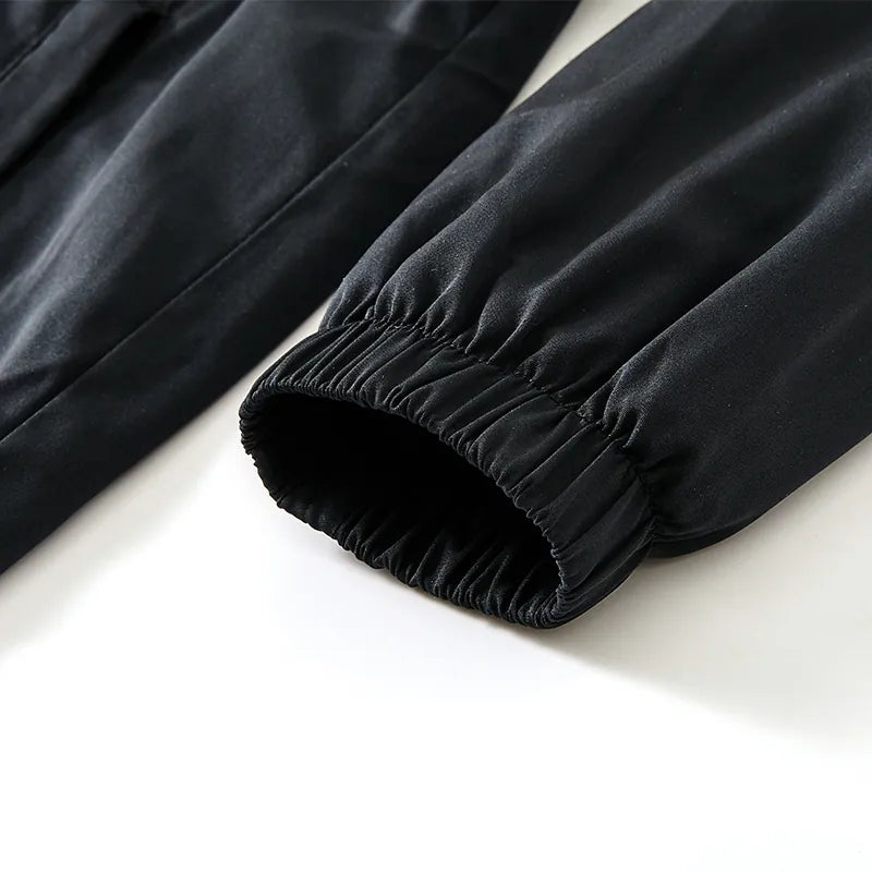 兒童連帽外套【紅白黑】