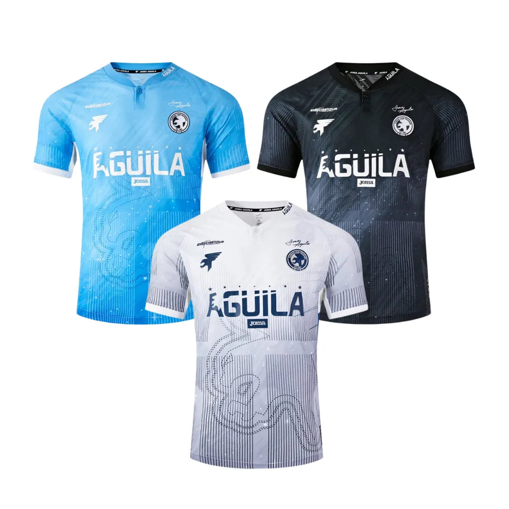 男款短袖T恤_AGUILA系列 【曼城藍/黑/白】