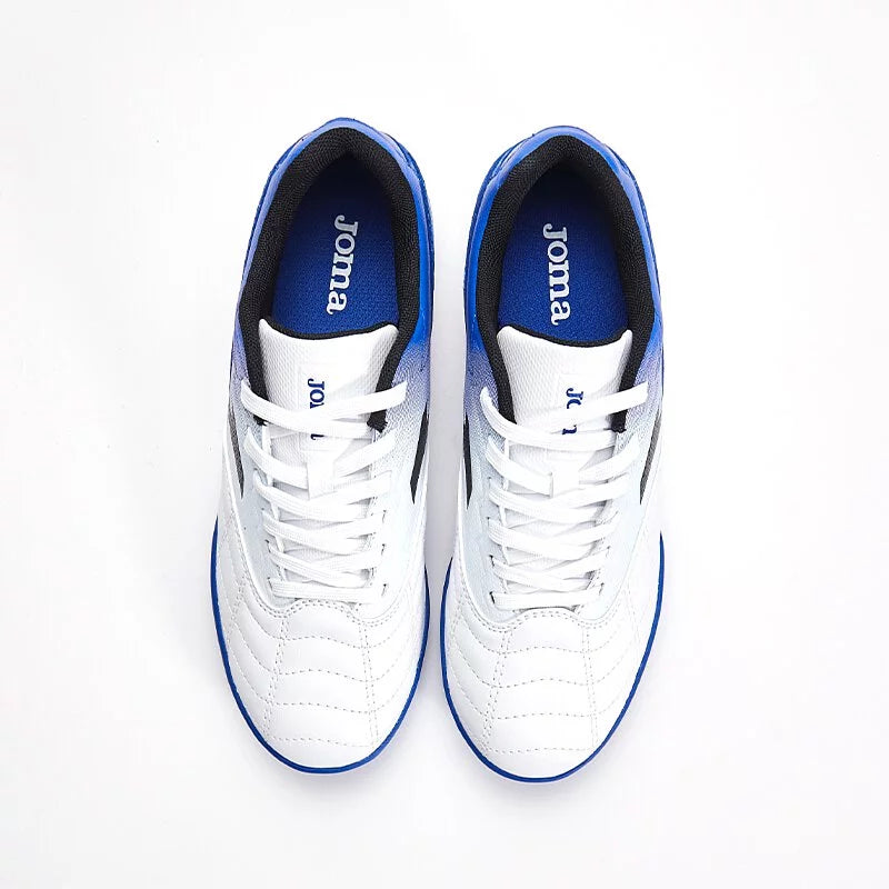 CHILDREN'S FOOTBALL BOOTS LIGA T1 - TF 【White BLUE】