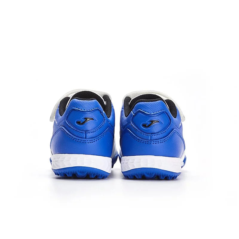 兒童碎釘魔鬼氈足球鞋 LIGA T1 TF 【白藍】