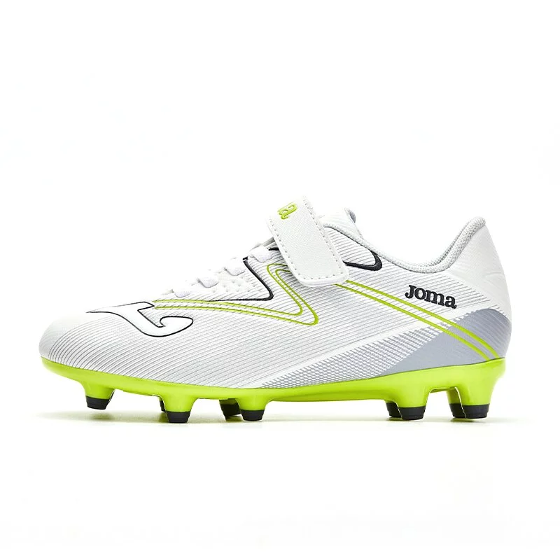 FOOTBALL BOOTS REVERSE JUNIOR VELCRO AG Silver