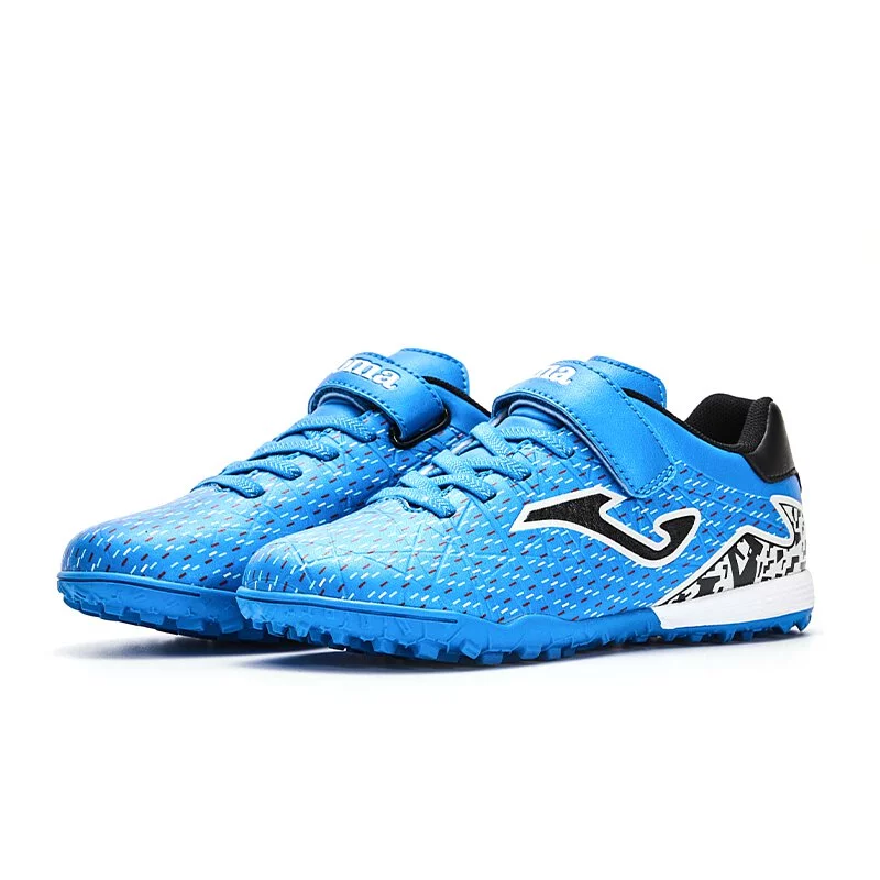 兒童碎釘魔鬼氈足球鞋 GRAFFITI - TF【藍黑色】