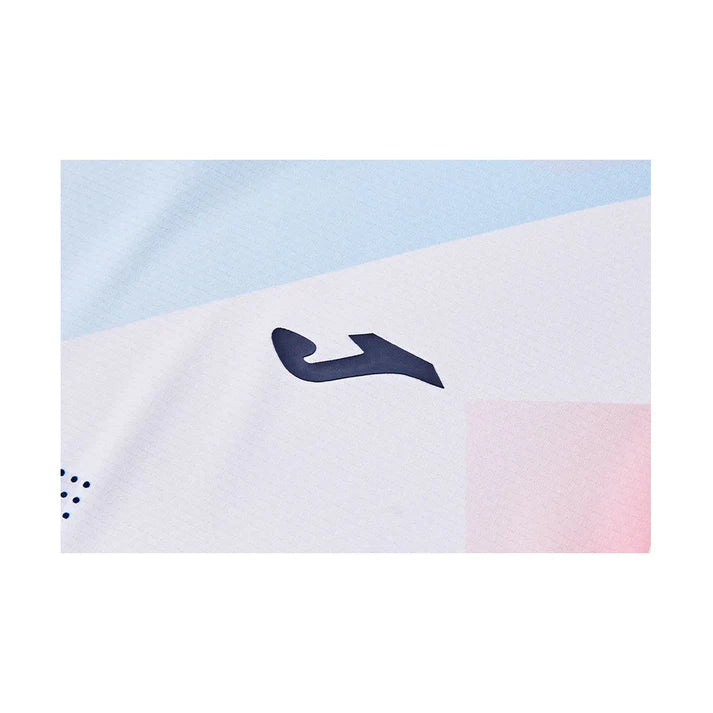 男女同款網羽毛球比賽短袖運動上衣【藍/白】