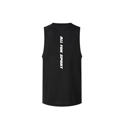 Men's Basketball Vest [White/Black/Light Blue]