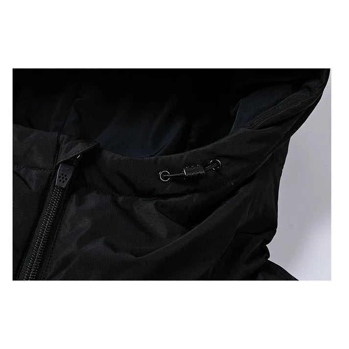 成人連帽短款鋪棉外套【黑/灰/藏青/橄欖綠】