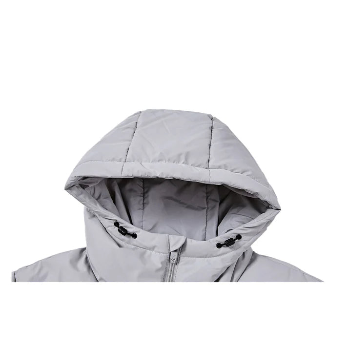 成人連帽短款鋪棉外套【黑/灰/藏青/橄欖綠】