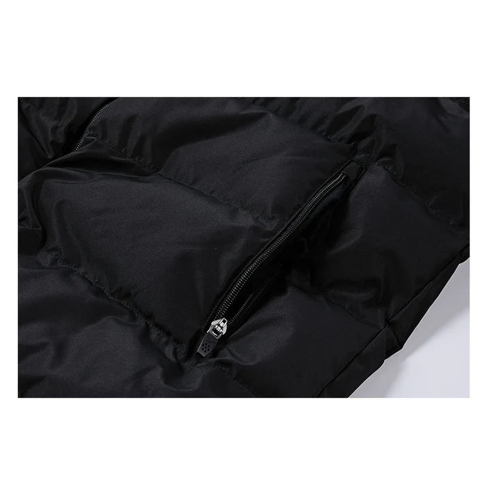 成人連帽短款鋪棉外套【黑/灰/藏青/橄欖綠】