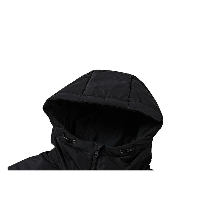 成人連帽短款鋪棉外套【黑/灰/藏青/橄欖綠】