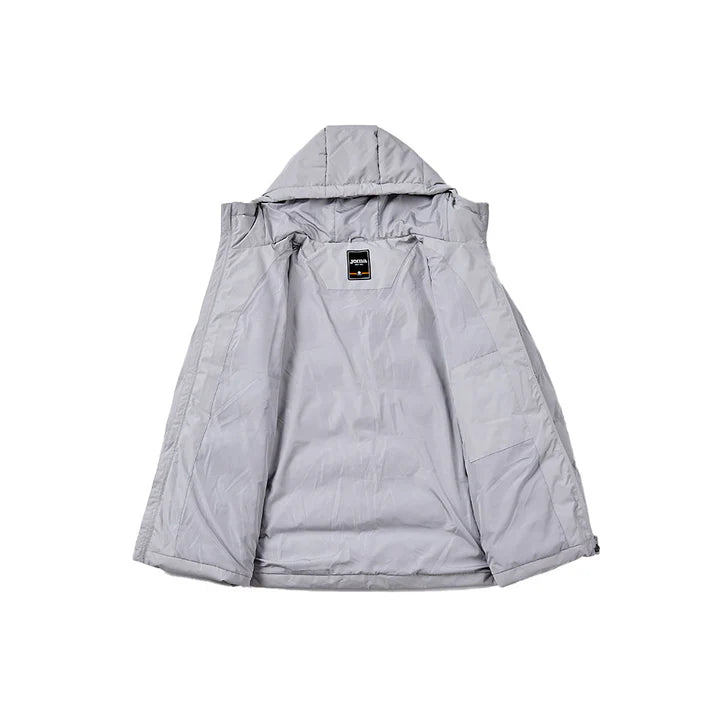 成人連帽短款鋪棉外套【黑/灰/藏青/橄欖綠】