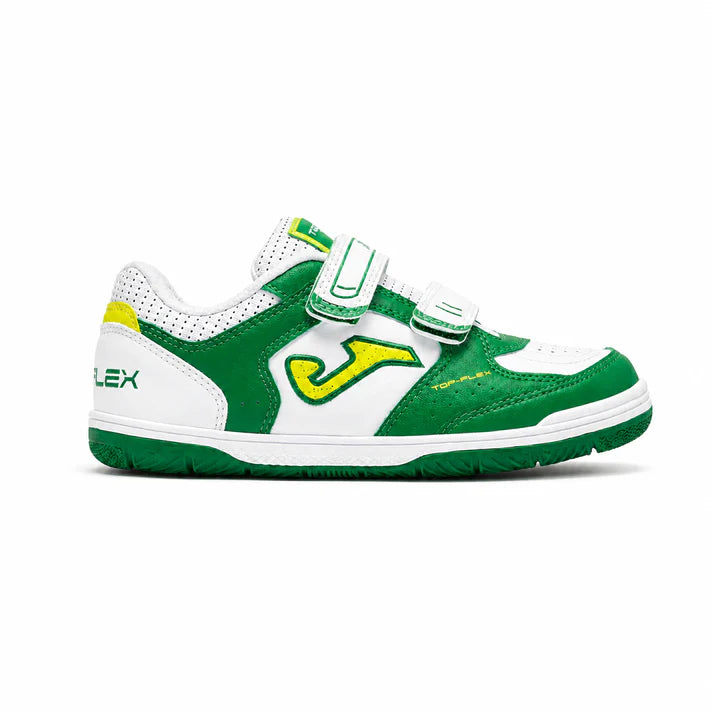 Children's Futsal Shoes CANCHA JR 2401 [Blue, Green and White]