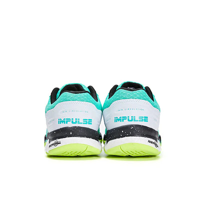 Women's Low Top Volleyball Shoes  IMPULSE [white pink/lake green]