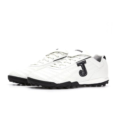 Children's kangaroo leather shredded football shoes COLOR RETRO - TF [white]