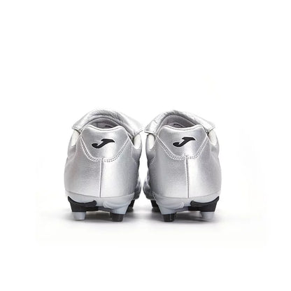 Women's Kangaroo Leather Football Shoes GLORY - FG [Silver]