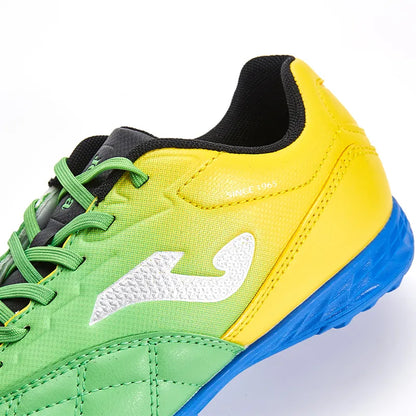 Children's spiked soccer shoes LIGA T1 - TF [yellow green]