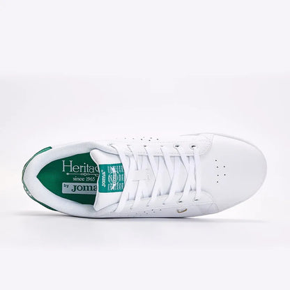 Men's versatile classic casual white shoes [white/green]