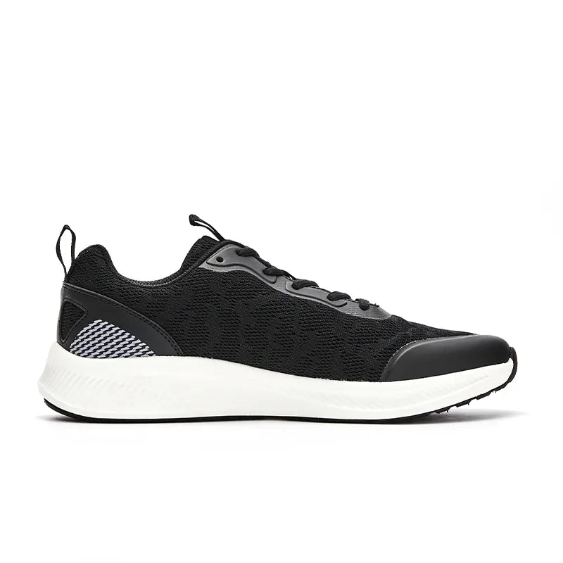 Men's mesh cushioning running shoes [black/white/grey]