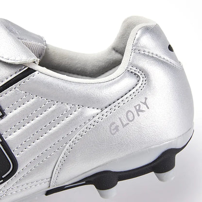 Women's Kangaroo Leather Football Shoes GLORY - FG [Silver]