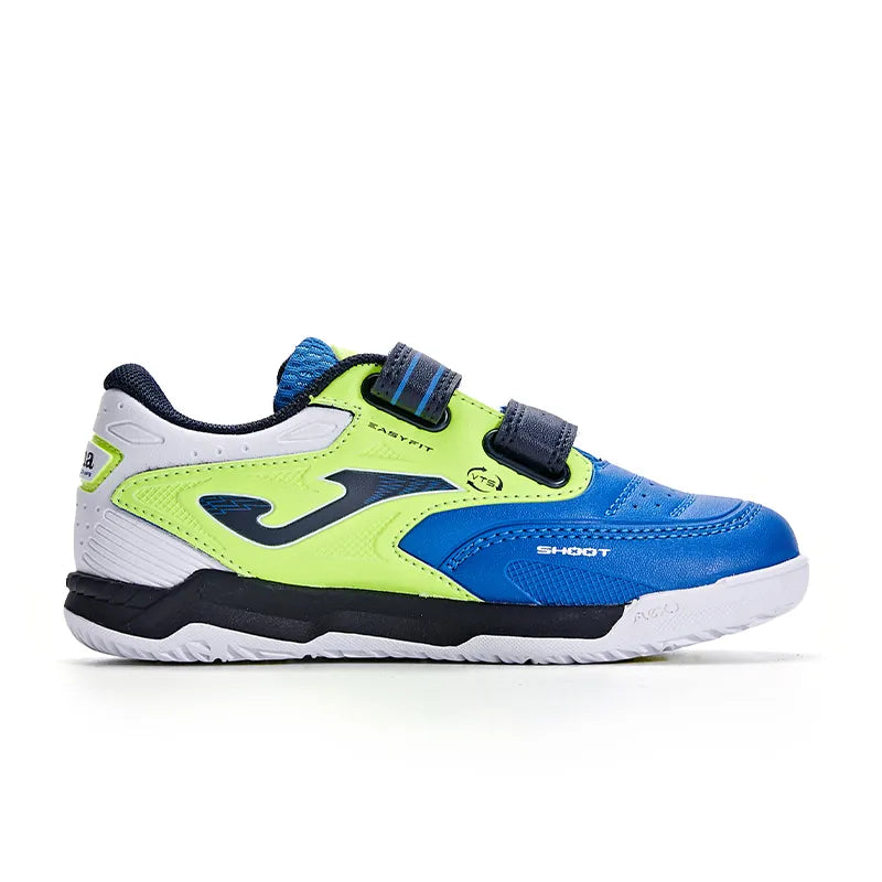 Children's futsal shoes CANCHA JR 2401 [blue, green and white]