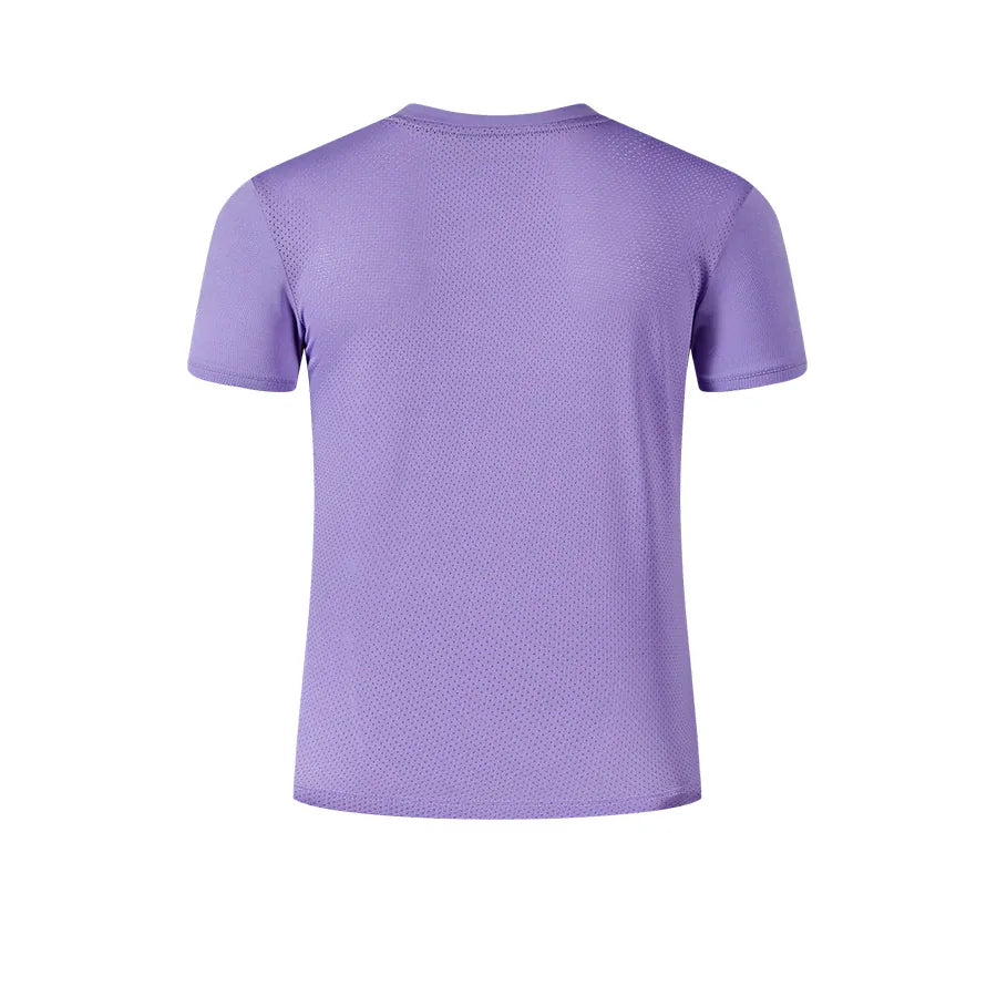 Children's gantry short-sleeved top [orange/purple/peacock blue]