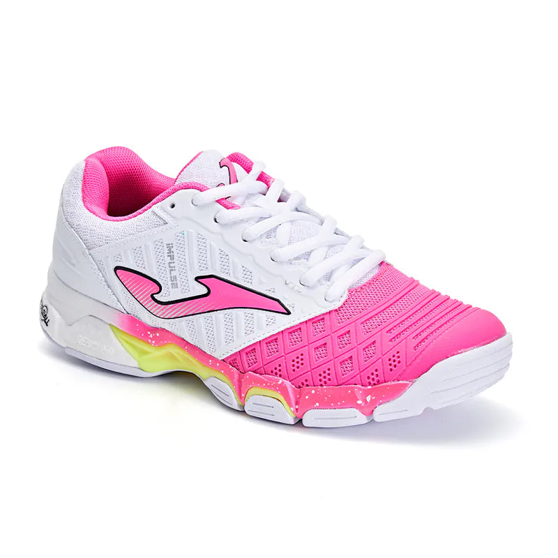 Women's Low Top Volleyball Shoes  IMPULSE [white pink/lake green]