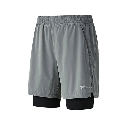 Men's 2 In 1 Shorts [black/grey]