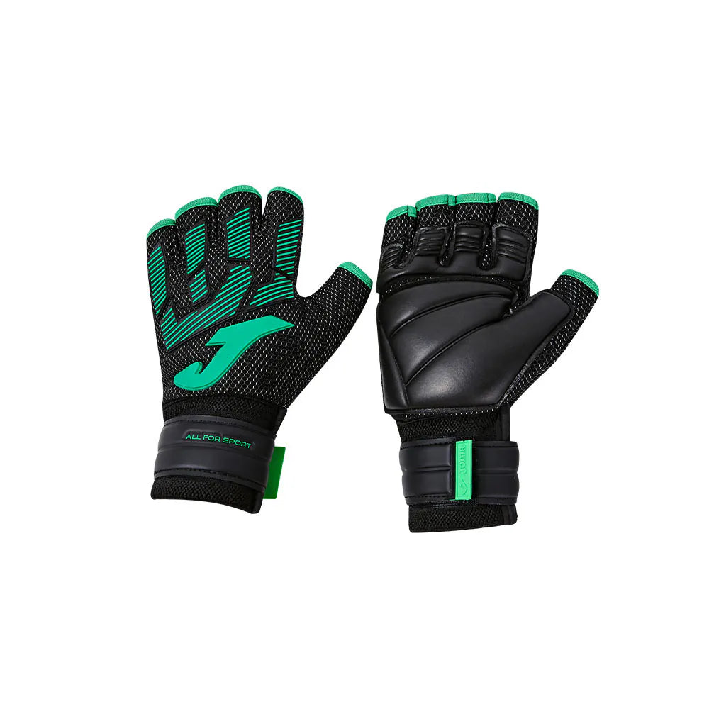 Futsal Goalkeeper Gloves [black and green]