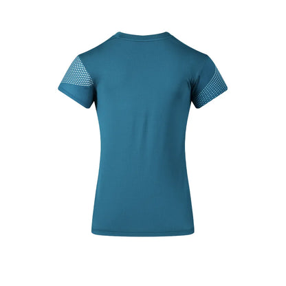 Women's short-sleeved volleyball shirt [green/blue/red] 
