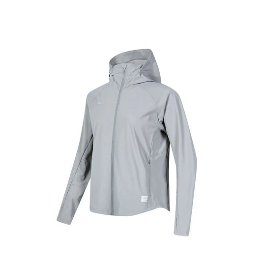 Women's sun protection jacket [white/light gray/lime green/light blue]