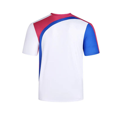 Men's breathable tennis T-shirt [red, white and blue]