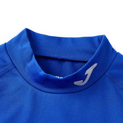 Children's mid-collar tight-fitting long-sleeved shirt [blue/white/black]