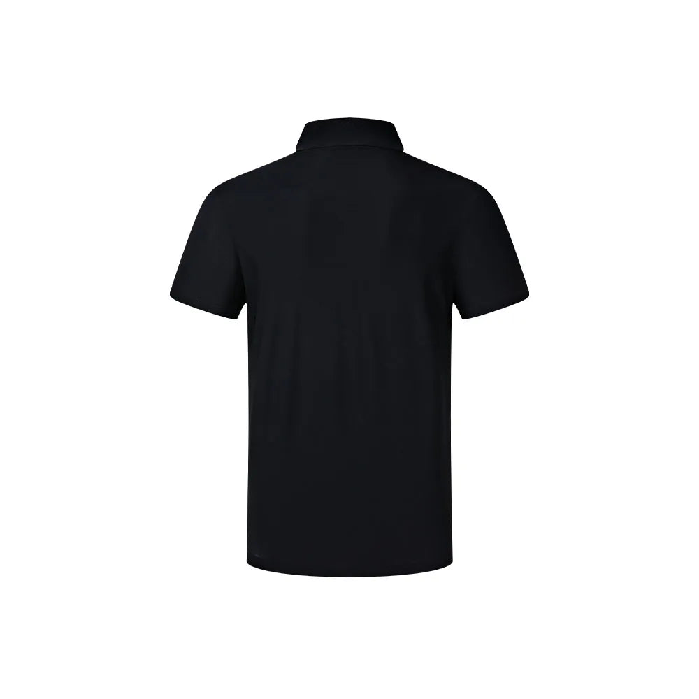 Men's soft POLO shirt [black/white/navy blue/red/bean paste green]