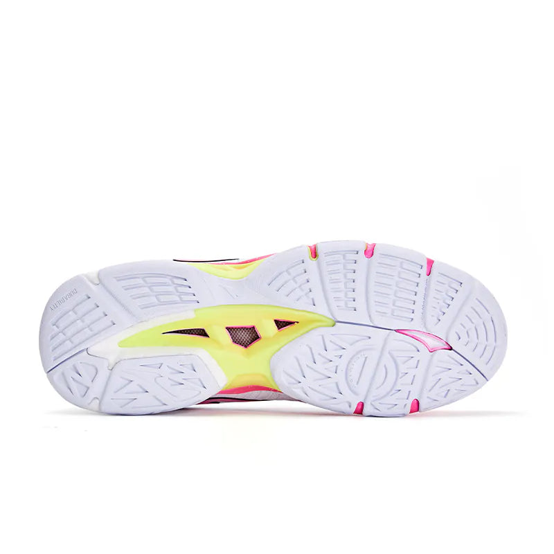 Women's Low Top Volleyball Shoes  IMPULSE [white pink/lake green]