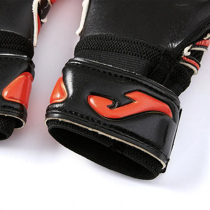 Anti-slip football goalkeeper gloves [red and black]