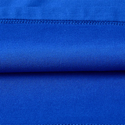 Children's mid-collar tight-fitting long-sleeved shirt [blue/white/black]