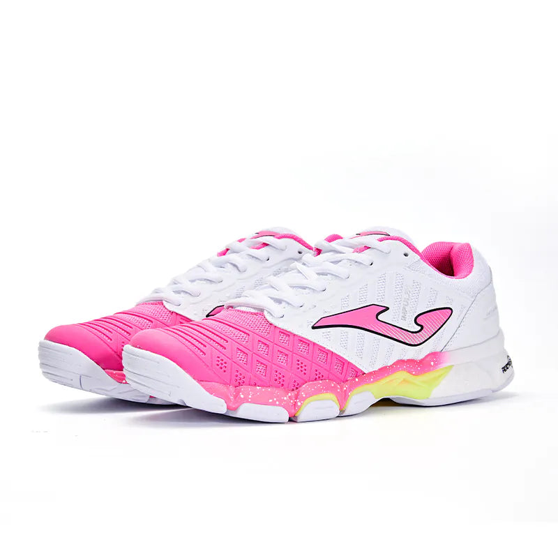 Women's Low Top Volleyball Shoes  IMPULSE [white pink/lake green]