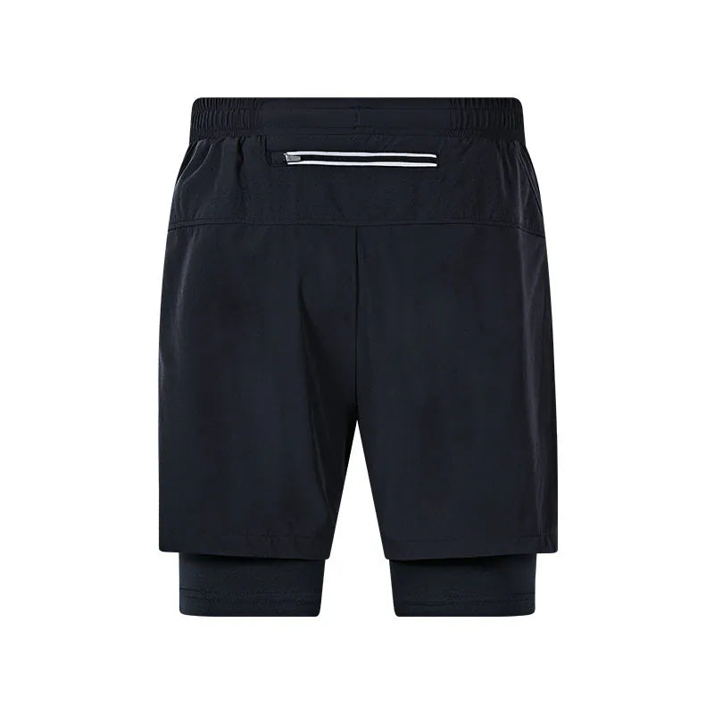 Men's 2 In 1 Shorts [black/grey]