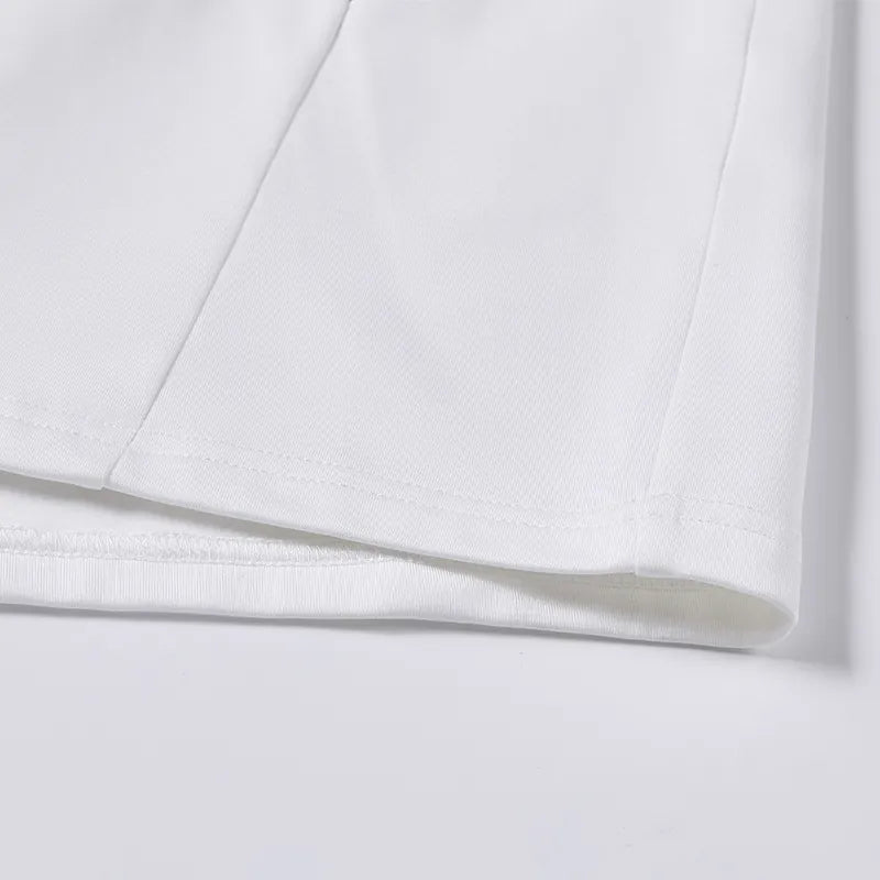 Bottle collar long-sleeved training shirt [white/black/dark blue/red/sky blue]