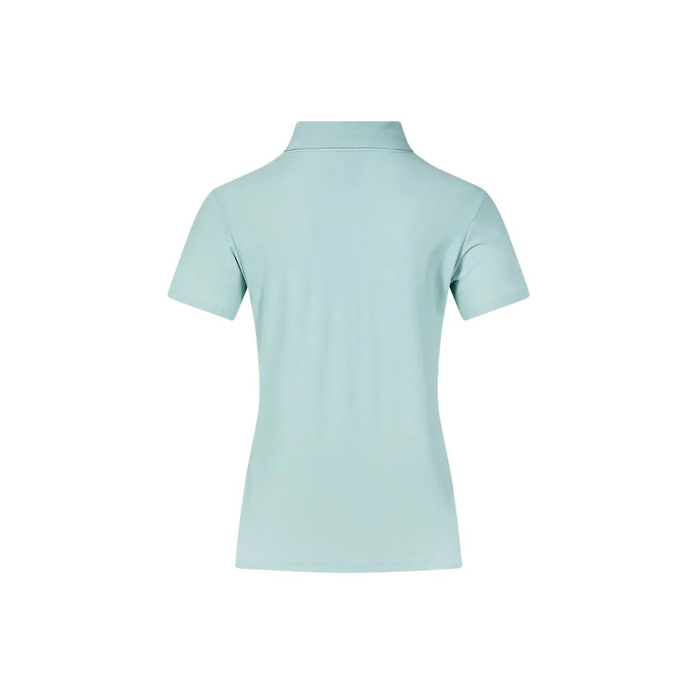 Women's soft short-sleeved POLO shirt [black/white/pink/bean paste green]