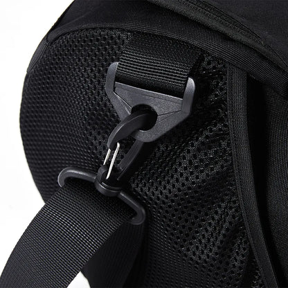 One-shoulder fitness bucket bag [black]