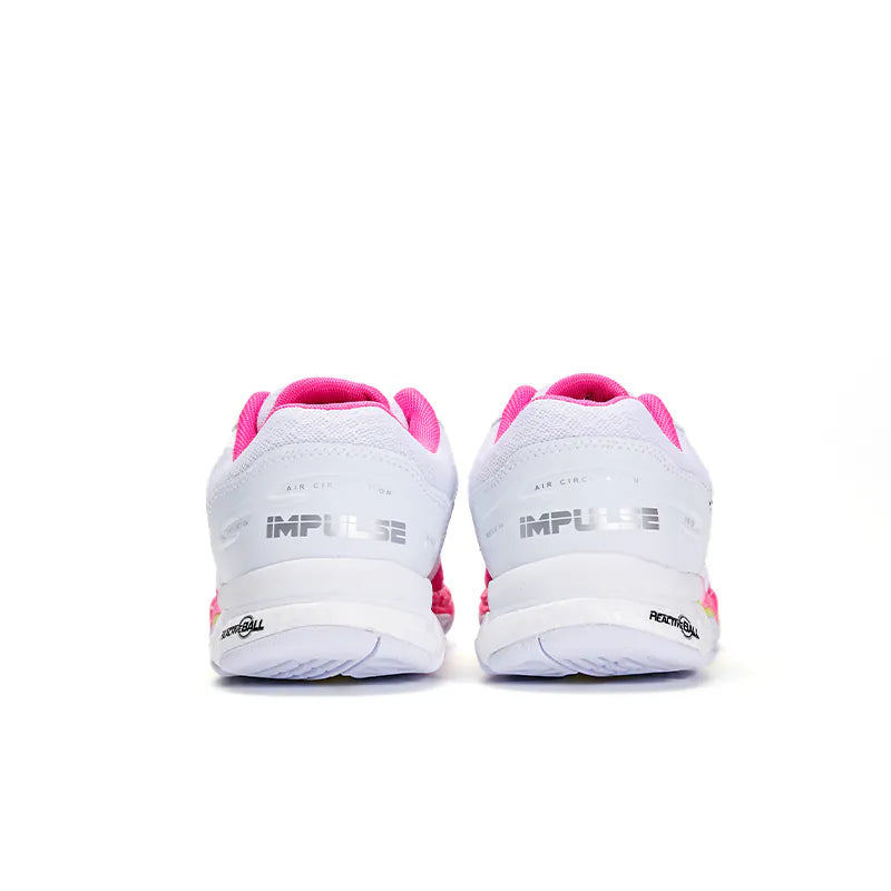 Women's Low Top Volleyball Shoes  IMPULSE [white pink/lake green]