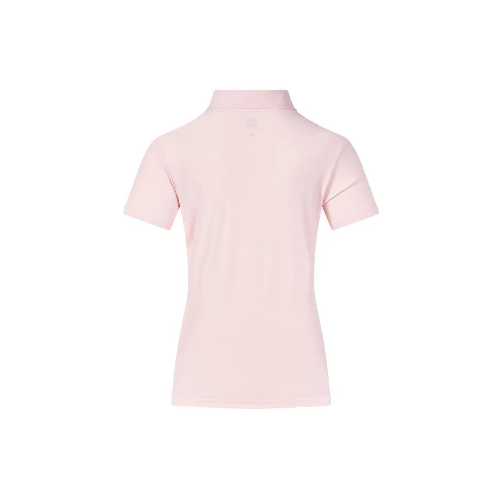 Women's soft short-sleeved POLO shirt [black/white/pink/bean paste green]