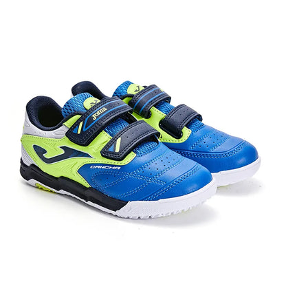 Children's futsal shoes CANCHA JR 2401 [blue, green and white]