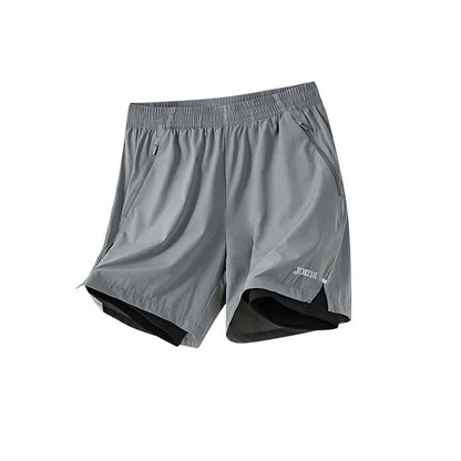 Men's 2 In 1 Shorts [black/grey]