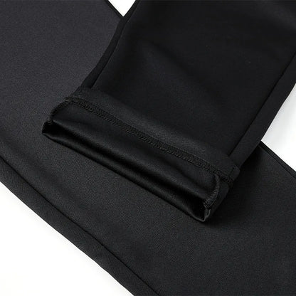 Men's Breathable Straight Trousers [Black]